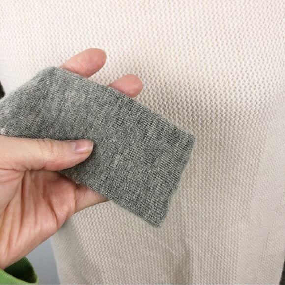 LOMA London 100% Cashmere Color Block Pullover Sweater XS - Picture 4 of 13